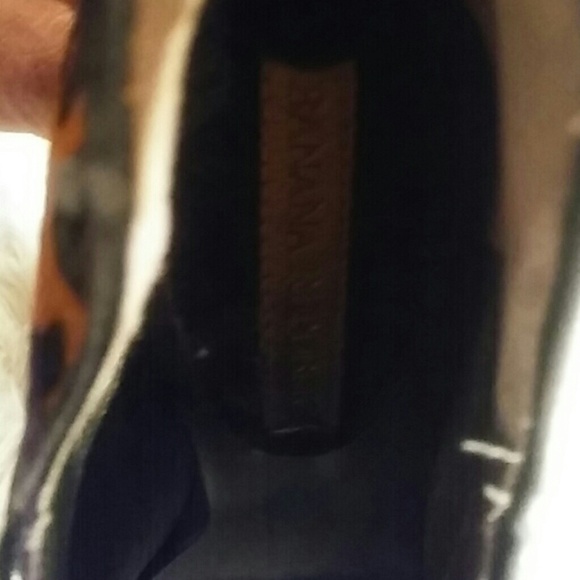 Banana Republic 6 med leopard fur bootie peep toe - Picture 5 of 6